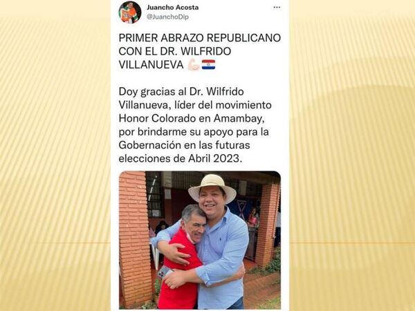 Ya se dio el primer abrazo Republicano en Amambay