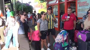 Terminal de Encarnación: Masivo arribo de compatriotas desde Argentina