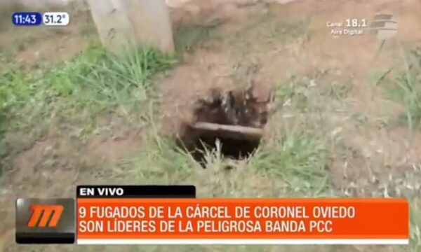 Nueve reclusos escaparon de la cárcel de Coronel Oviedo | Telefuturo