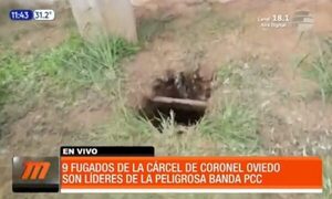 Nueve reclusos escaparon de la cárcel de Coronel Oviedo - Paraguaype.com