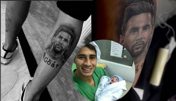 "Tito" Torres habló de sus motivos para tatuarse la cara de Messi