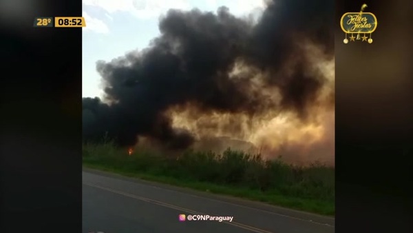 Gran incendio en Caacupé - C9N