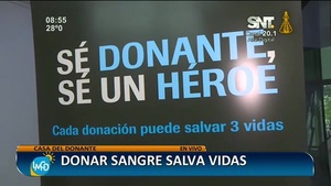 Donación de sangre en estas fechas de mucho amor - SNT