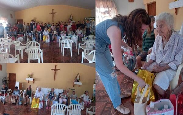 Abuelitos son agasajados por Navidad en Coronel Oviedo – Prensa 5