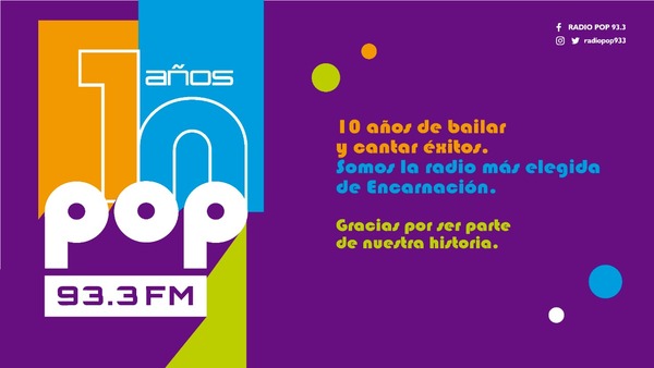 ¡Radio Pop cumple 10 años de informar y entretener a la audiencia del sur del país! - Unicanal