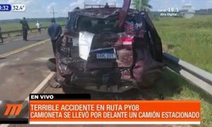 Terrible accidente en ruta PY08 | Telefuturo