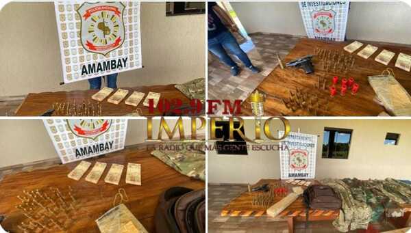 Policía Nacional incautó pistola, marihuana y dinero en efectivo falso en un inmueble rural - Radio Imperio