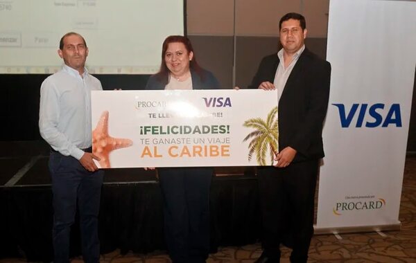 Procard y VISA sortearon un viaje al Caribe - Empresariales - ABC Color