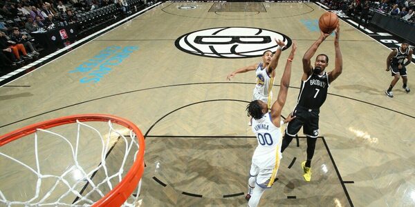 Warriors sufren otra paliza ante los Nets de Kevin Durant