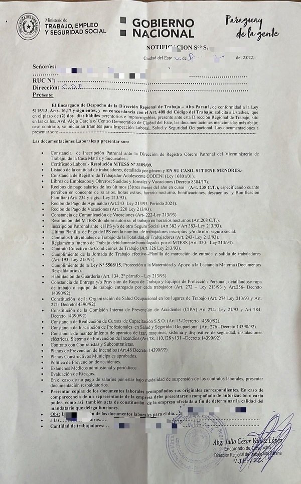 En plena marcha “operativo pan dulce” de los inspectores de oficina del Trabajo - La Clave