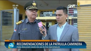 Recomendaciones de la Patrulla Caminera para las fiestas - SNT