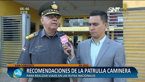 Recomendaciones de la Patrulla Caminera para las fiestas - SNT