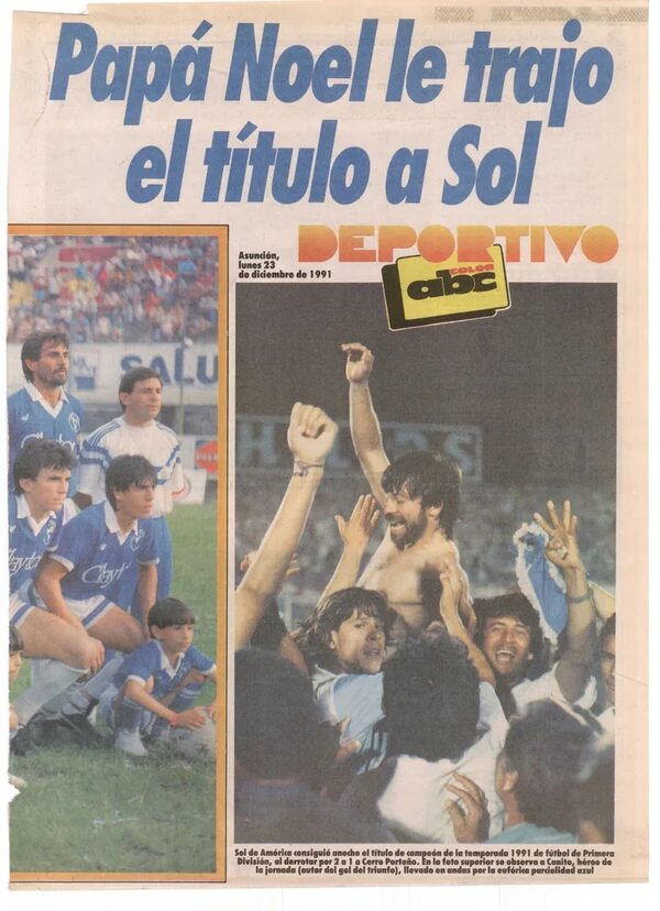 Un dia como hoy: Sol de América obtuvo su segunda estrella en el fútbol paraguayo - Sol de América - ABC Color