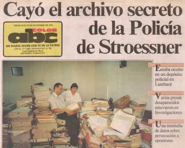 A 30 años del descubrimiento del Archivo del Terror, recordamos publicaciones de la época - Nacionales - ABC Color