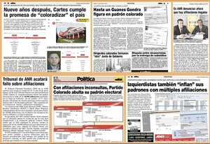 Las afiliaciones fraudulentas son una constante antes de las elecciones - Política - ABC Color