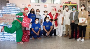 HUAWEI visitó Hemato-Oncología Pediátrica del Hospital de Clínicas y obsequió insumos