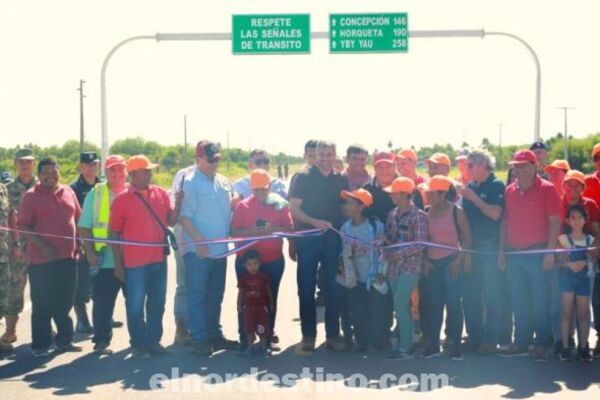 Presidente Mario Abdo Benítez inaugura rehabilitación del primer tramo de la ruta Pozo Colorado – Concepción