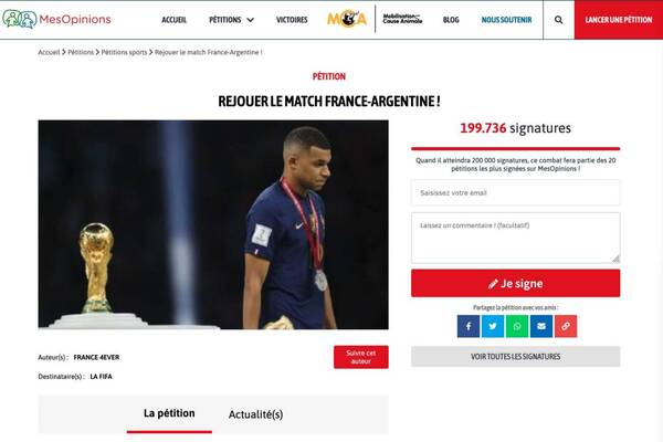 ¡Franceses juntan firmas para que se vuelva a jugar la final del mundial!