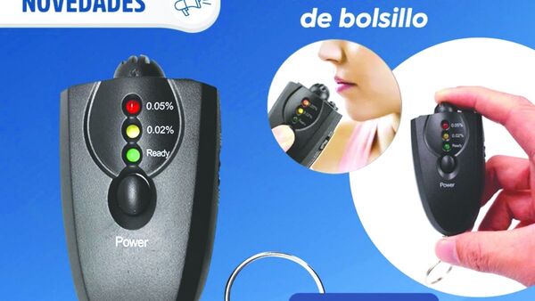 Alcotest casero avisa tipo semáforo si estás ka'úre