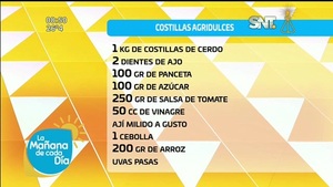 La Cocina de la Mañana de cada Día: "Costillitas agridulces" - SNT