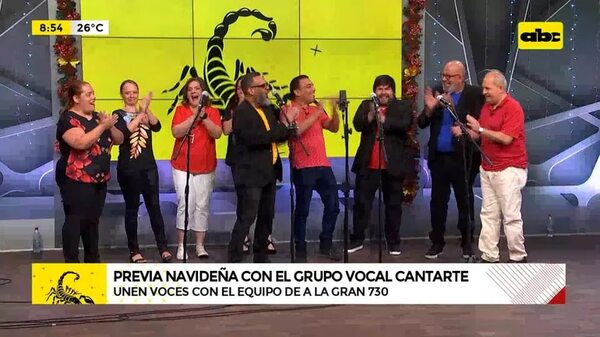 Previa navideña con el grupo Vocal Cantarte - ABC Noticias - ABC Color