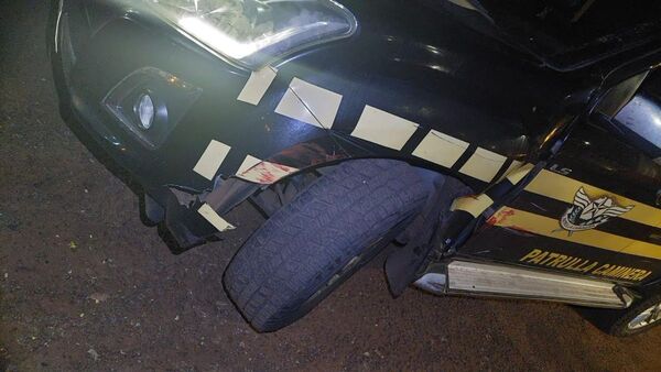 Detienen a conductor que atropelló una patrullera en Hernandarias