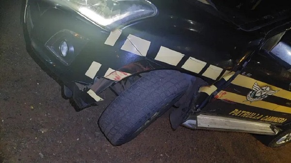 Hernandarias: Capturan a conductor que atropelló una patrullera - Noticias Paraguay