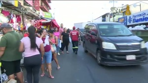 Caótico tránsito en el Mercado 4 - SNT