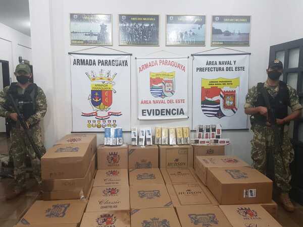 Incautan presunta marihuana, cigarrillos y armas en el Este | 1000 Noticias