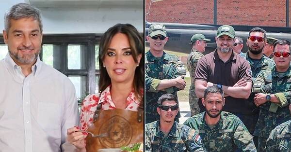 La Nación / Abdo emitió sendos mensajes navideños junto a su esposa y con militares