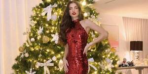 [GALERÍA] ¡Así de hermosa Nadia Ferreira les desea feliz Navidad!
