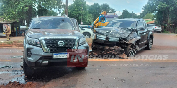 GRAVE COLISIÓN ENTRE CAMIONETAS OCURRIÓ SOBRE RUTA PY06 - Itapúa Noticias