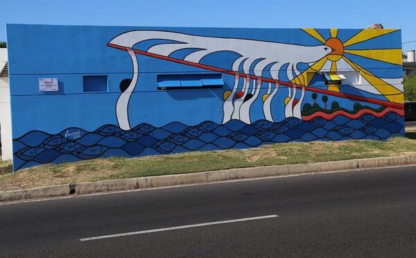 Diario HOY | "Levantar la Paz": Nuevo mural embellece avenida de la Costanera de Asunción