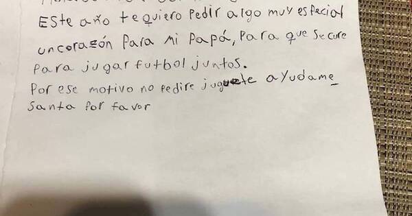La Nación / “Quiero un corazón para mi papá, para que se cure”