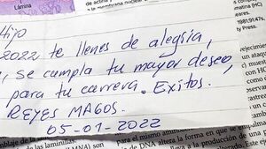 Antes de morir, su papá plasmó el deseo, él cumplió e ingresó