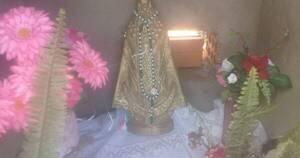 La Nación / Ñacunday: imagen de la Virgen de Luján hallada por un olero ya tiene su oratorio para visitas
