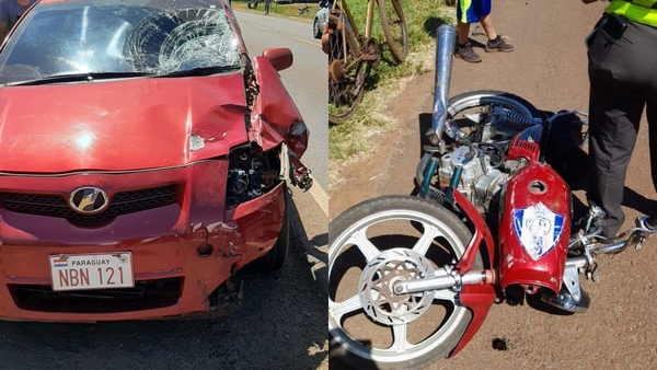 Motociclista fallece en violento choque sobre Ruta PY01 en Coronel Bogado