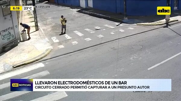 Llevaron electrodomésticos de un bar - ABC Noticias - ABC Color