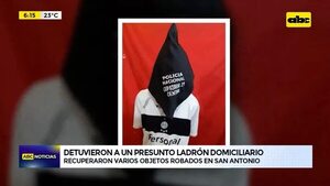 Detuvieron a un presunto ladrón domiciliario - ABC Noticias - ABC Color