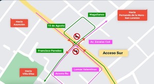 Tres Bocas: eliminan giro a la izquierda de calles ante inminente habilitación del túnel