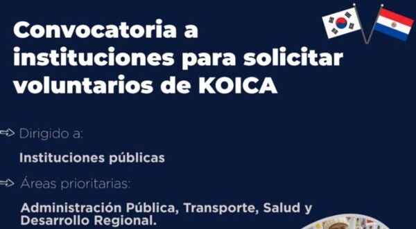 Habilitan convocatoria de solicitud de voluntario de Corea