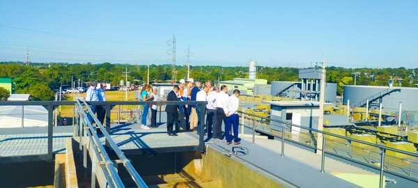 Diario HOY | Se inaugura la primera Planta de Tratamiento de efluentes cloacales en San Lorenzo