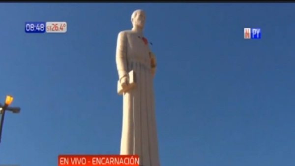 Encarnación: Inauguran monumento de San Roque González de Santacruz - Noticias Paraguay