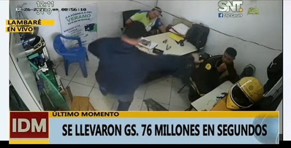 Asaltan surtidor en Lambaré y se llevan más G. 76 millones