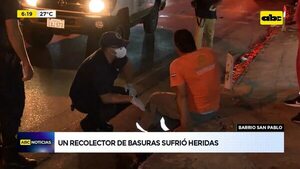 Un recolector de basuras sufrió heridas - ABC Noticias - ABC Color