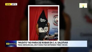 “Mudito” no para de robar en J. A. Saldívar - ABC Noticias - ABC Color
