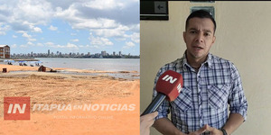DIEGO AQUINO: “ESTAMOS REALIZANDO IMPORTANTES TRABAJOS EN PLAYAS DE ENCARNACIÓN” - Itapúa Noticias