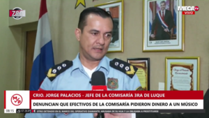 Comisario de Luque afirma que no apañarán a efectivos si constatan pedido de coima a joven - Megacadena — Últimas Noticias de Paraguay