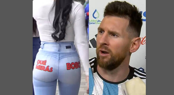 "¿Qué mirás bobo?", lanzaron jeans ¡levanta pompis! de Messi