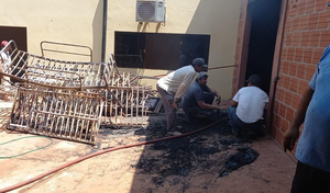 Incendio de gran magnitud deja sin hogar a 16 abuelitos en Caaguazú - Noticiero Paraguay